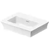 Image de Duravit, Lavabo, Lave-mains pour meuble WHITE TULIP 450x330mm sans robinetterie, blanc (330 mm, 450 mm)