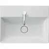Image de Duravit, Évier, Lavabo DURASQUARE COMPACT sans cuvette 500x400mm sans trou de robinet blanc (Evier encastré, 40 cm, 50 cm)