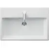 Image de Duravit, Évier, Lavabo Compact VERO AIR o ÜL m HLB 600x400mm 1 trou de robinet blanc (Éviers à poser, 40 cm, 60 cm)