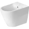 Image de Duravit, Cuvette toilettes + bidet, Bidet sur pied D-NEO back to wall m ÜL m HLB 1 trou de robinetterie blanc