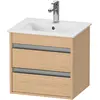 Image de Duravit, Meuble sous-lavabo, Ketho bâti-support lavabo suspendu, Compact, 500x480x412 mm, 2 tiroirs, pour ME by Starck 233653 (50 x 41.20 x 48 cm)