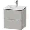 Image de Duravit, Meuble sous-lavabo, L-Cube bâti-support pour lavabo suspendu, Compact, 2 tiroirs, 520x550x421mm, LC621800707 (52 x 42.10 x 55 cm)