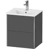 Image de Duravit, Meuble sous-lavabo, XSquare meuble-lavabo Compact mural 51,0x41,8 cm, 2 tiroirs, pour lavabo ME by Starck 233653 (51 x 41.80 x 56 cm)