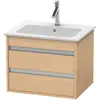 Image de Duravit, Meuble sous-lavabo, Ketho bâti-support lavabo suspendu, 600x480x475 mm, 2 tiroirs, pour ME by Starck 233663 (60 x 48 x 47.50 cm)