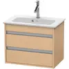 Image de Duravit, Meuble sous-lavabo, Ketho bâti-support lavabo suspendu, Compact, 600x480x385 mm, 2 tiroirs, pour ME by Starck 234263 (60 x 48 x 38.50 cm)