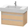 Image de Duravit, Meuble sous-lavabo, Ketho bâti-support lavabo suspendu, 800x480x455 mm, 2 tiroirs, pour lavabos Vero 032985 (80 x 48 x 45.50 cm)