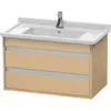 Image de Duravit, Meuble sous-lavabo, Ketho bâti-support lavabo suspendu, 800x480x455mm, 2 tiroirs, pour Starck 3 030480, KT664403030 (80 x 48 x 45.50 cm)