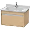 Image de Duravit, Meuble sous-lavabo, Ketho bâti-support lavabo suspendu, 650x410x455 mm, 1 tiroir, pour Starck 3 030470, KT666303030 (65 x 41 x 45.50 cm)