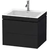 Image de Duravit, Ensemble de meubles de salle de bain, L-Cube c-bonded Ensemble suspendu, 2 tiroirs, sans trop-plein, 1 trou pour robinet, 600x500x480mm