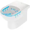 Image de Duravit, Abattant WC, WC au sol à chasse d'eau profonde No 1 rimless, 370x570mm, 4,5 litres blanc