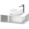 Image de Duravit, Meuble sous-lavabo, Meuble sous-vasque D-NEO Compact 1 compartiment ouvert 260x800x480mm blanc mat (80 x 48 x 26 cm)