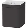 Image de Duravit, Ensemble de meubles de salle de bain, Happy D.2 Plus c-bonded Set suspendu, 400x360mm, 1 porte, charnières à gauche, sans percement pour
