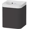 Image de Duravit, Ensemble de meubles de salle de bain, Happy D.2 Plus c-shaped Set suspendu, 400x360mm, 1 porte, charnières à gauche, sans trou pour