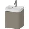 Image de Duravit, Ensemble de meubles de salle de bain, Happy D.2 Plus c-shaped Set suspendu, 400x360mm, 1 porte, charnières à droite, 1 trou de