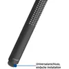 Image de Duravit, Pommeau de douche, Douchette ronde noire mate (1 Type de jet, 21 l/min)