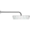 Image de Duravit, Pommeau de douche, Douche de tête 1 jet, 200, carrée chromée (1 Type de jet, 26 l/min)