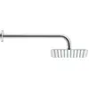 Image de Duravit, Pommeau de douche, Douche de tête 1 jet, 300, carrée chromée (1 Type de jet, 26 l/min)