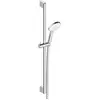 Image de Duravit, Pommeau de douche, Set de douche chromé (3 Types de jets, 14 l/min)
