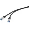 Image de Renkforce Câble réseau, câble de raccordement (S/FTP, CAT6a, 2 m), Câble réseau