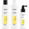 Image de Nioxin, Set cadeau beauté, Kit système 1 - Traitement pour cheveux naturels légèrement clairsemés, 3 unités