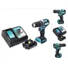 Image de Makita, Perceuse + Visseuses sans fil, DHP 487 RA1 Perceuse-visseuse à percussion sans fil 18 V 40 Nm Brushless + 1x Batterie 2,0
