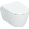 Image de Geberit, Cuvette toilettes + bidet, Abattant de W.-C. iCon sans réservoir, avec chasse d'eau à turbulence, blanc brillant