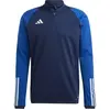Image de Adidas, Hommes, T-shirt de sport, Tiro 23 Competition 1/4-Zip Haut d'entraînement Hommes (XS), Bleu, Noir, XS