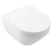 Image de Villeroy & Boch, Cuvette toilettes + bidet, V&B Combi-Pack lavabo Architectura 37x53cm, ov, wd, sortie horizontale, avec siège, blanc