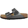 Image de Birkenstock, Unisexe, Sandales, Arizona Birko-Flor schmal - 66007, Gris, Argent, (37)