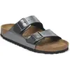 Image de Birkenstock, Unisexe, Sandales, Arizona BS Unisex Flip-Flops, Gris, Argent, (40)