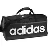 Image de Adidas, Unisexe, Sac, Linear Duffel L,Black/White Black/White, Blanc, Noir, (63 l)