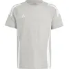 Image de adidas, Garçons, T-shirt de sport, TIRO24 SWTEE Y (128), Gris, Blanc, 128