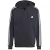 Image de adidas, Hommes, Pull-over, Sweat à capuche 3-Stripes FL Full Zip, Noir, (S)