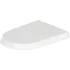Image de Duravit, Abattant WC, Siège de WC Qatego Compact, abaissement automatique, blanc brillant, 425x368x44mm