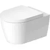 Image de Duravit, Cuvette toilettes + bidet, ME by Starck WC suspendu, rimless, chasse deau basse, HygieneGlaze, Durafix, blanc, 370 x 54