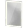 Image de Duravit, Miroir, L-Cube Miroirs avec éclairage, angulaires, LED 18W, 450x700x67mm, blanc aluminium mat (45 x 70 cm)