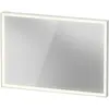 Image de Duravit, Miroir, L-Cube Miroirs avec éclairage, angulaires, 1000x700x67mm, blanc aluminium mat, LC7382018180100 (89.60 x 108.50 cm)