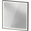 Image de Duravit, Miroir, L-Cube Miroirs avec éclairage, angulaires, 650x700x67mm, graphite aluminium mat, LC7380049490100 (65 x 70 cm)