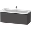 Image de Duravit, Meuble sous-lavabo, D-Neo bâti-support lavabo suspendu, 1184x440x452mm, 1 tiroir, avec poignée noir diamant (118.40 x 45.20 x 44 cm)