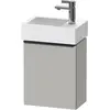 Image de Duravit, Meuble sous-lavabo, D-Neo, sous-lavabo en console suspendu, 364x440x222mm, 1 portes, charnières à droite, avec poignée (36.40 x 22.20 x 44 cm)