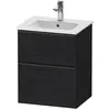 Image de Duravit, Meuble sous-lavabo, D-Neo bâti-support lavabo suspendu, 510x625x402mm, 1 tiroir, avec poignée diamant noir (51 x 40.20 x 62.50 cm)