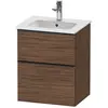 Image de Duravit, Meuble sous-lavabo, D-Neo bâti-support lavabo suspendu, 510x625x402mm, 1 tiroir, avec poignée diamant noir (51 x 40.20 x 62.50 cm)