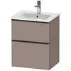 Image de Duravit, Meuble sous-lavabo, D-Neo bâti-support lavabo suspendu, 510x625x402mm, 1 tiroir, avec poignée diamant noir (51 x 40.20 x 62.50 cm)