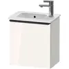 Image de Duravit, Meuble sous-lavabo, D-Neo lavabo suspendu, 410x440x274mm, 1 portes, charnières à gauche, avec poignée diamant noir (41 x 27.40 x 44 cm)