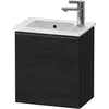 Image de Duravit, Meuble sous-lavabo, D-Neo bâti-support lavabo suspendu, 410x440x274mm, 1 portes, charnières à droite, avec poignée noir (41 x 27.40 x 44 cm)