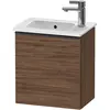 Image de Duravit, Meuble sous-lavabo, D-Neo bâti-support lavabo suspendu, 410x440x274mm, 1 portes, charnières à droite, avec poignée noir (41 x 27.40 x 44 cm)