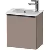 Image de Duravit, Meuble sous-lavabo, D-Neo bâti-support lavabo suspendu, 410x440x274mm, 1 portes, charnières à droite, avec poignée noir (41 x 27.40 x 44 cm)