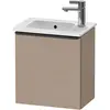 Image de Duravit, Meuble sous-lavabo, D-Neo bâti-support lavabo suspendu, 410x440x274mm, 1 portes, charnières à droite, avec poignée noir (41 x 27.40 x 44 cm)