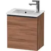 Image de Duravit, Meuble sous-lavabo, D-Neo bâti-support lavabo suspendu, 410x440x274mm, 1 portes, charnières à droite, avec poignée noir (41 x 27.40 x 44 cm)