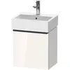 Image de Duravit, Meuble sous-lavabo, D-Neo, sous-lavabo en console suspendu, 434x440x322mm, 1 portes, charnières à gauche, avec poignée (43.40 x 32.20 x 44 cm)